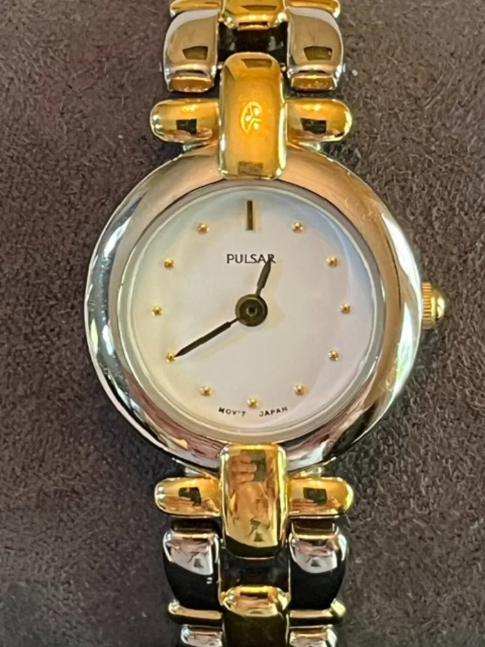PULSAR | Two-tone Link Bracelet Watch Classic-EUC-NEW Battery